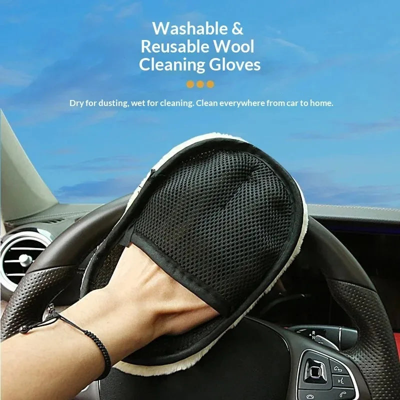 Fleece Car Cleaning Glove